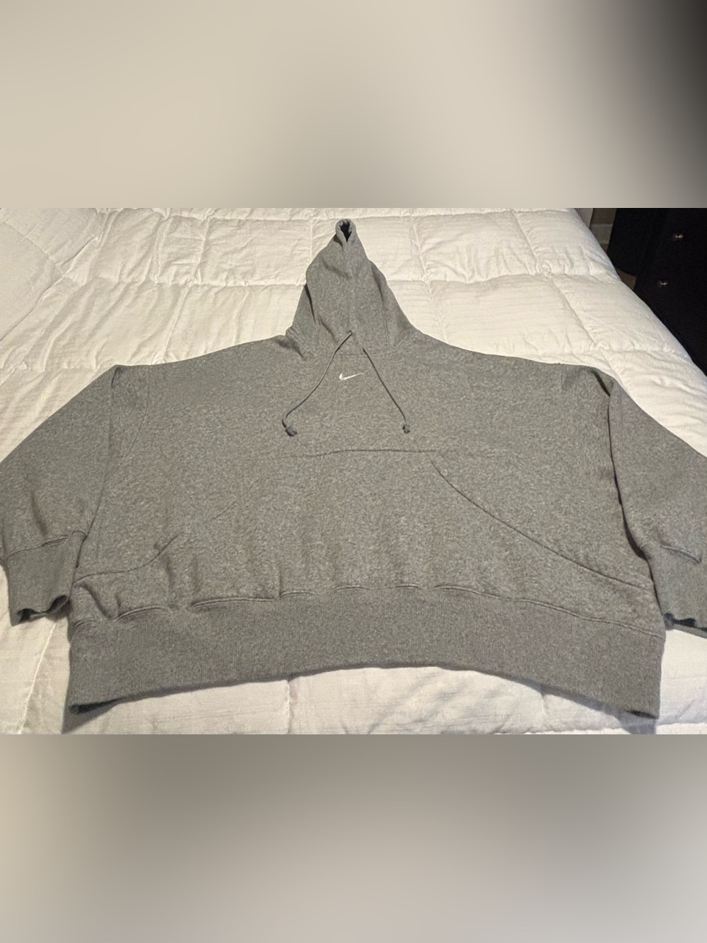 Nike Center Swoosh Gray Hoodie Boxy XL